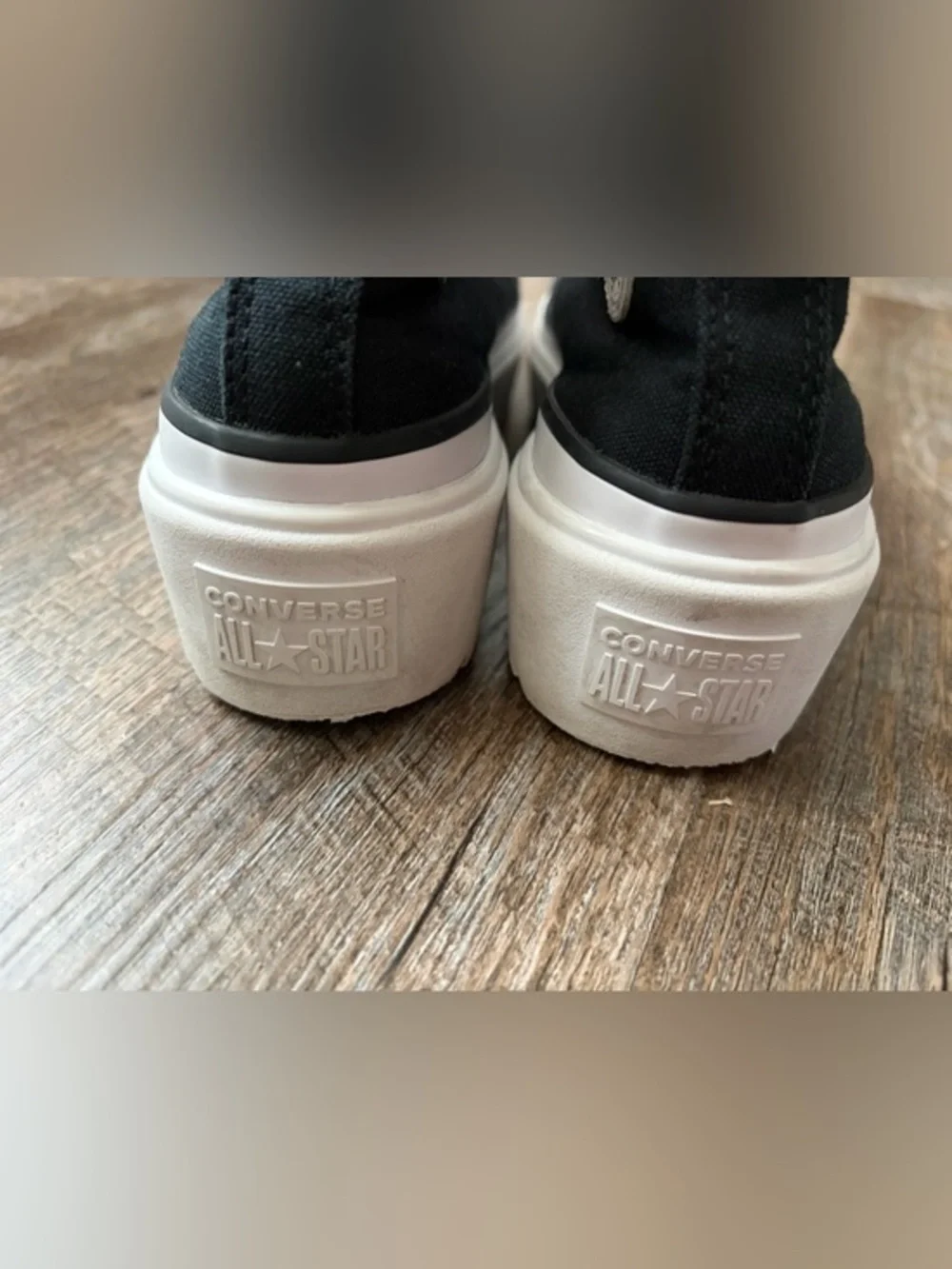 Converse Black & White Platform High-Top Sneaker